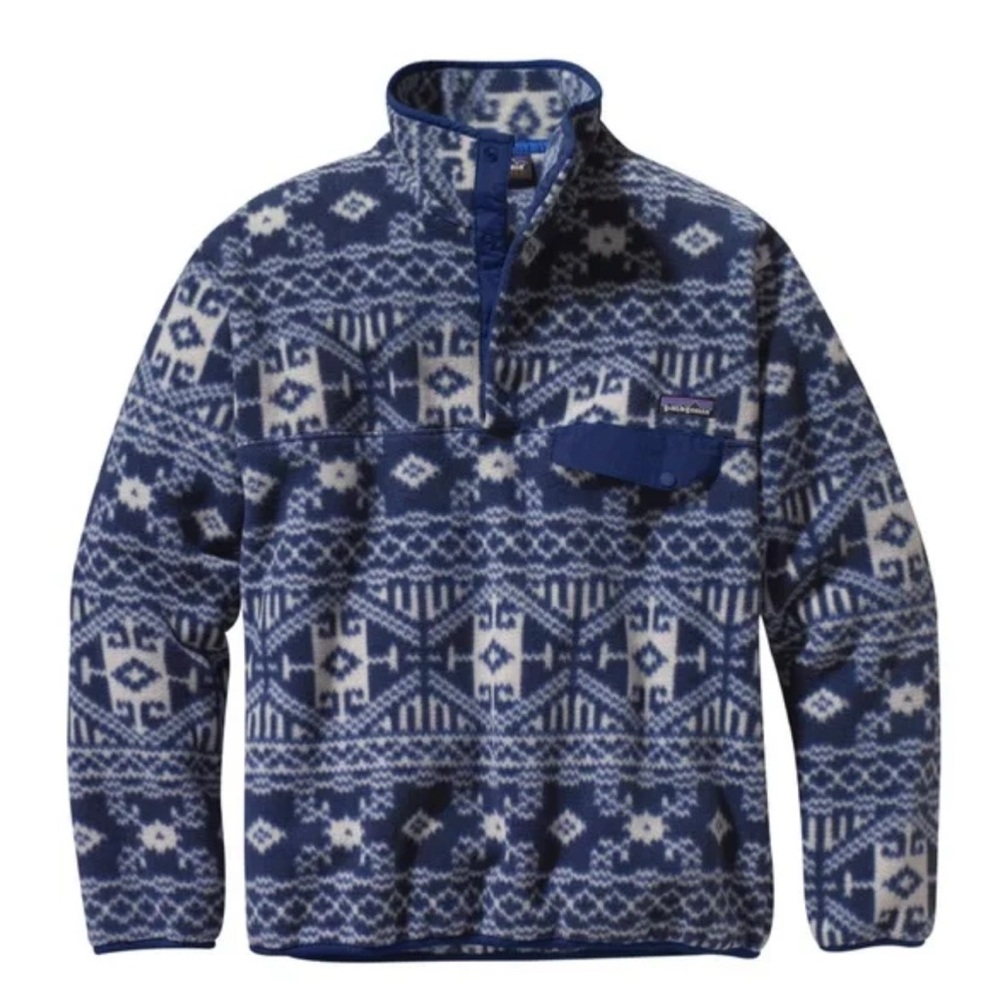Vintage Patagonia Men’s S Aztec Fleece Snap Synchilla